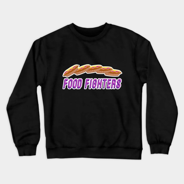 Food Fighters Crewneck Sweatshirt by Damp Squib